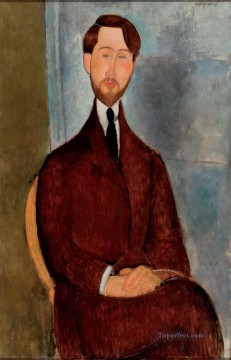 Amedeo Modigliani Painting - retrato de leopold zborowski 1917 Amedeo Modigliani